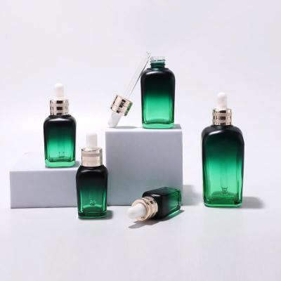 Luxury skincare cosmetic glass essential oil bottle packing