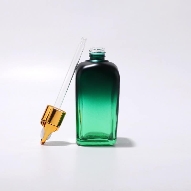 Square glass bottle packaging