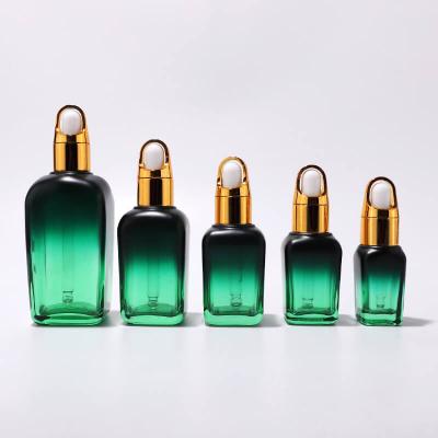 1oz square glass dropper bottle low price square bottle dropper wholesale cosmetic packaging