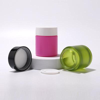 Pure And Simple Color Cosmetic Glass Cream Jar Packing