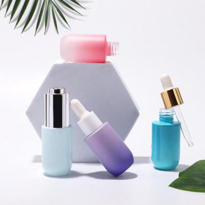 Luxury cosmetic skincare glass dropper bottle