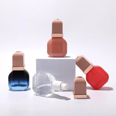 30ml square glass bottle with lotion pump