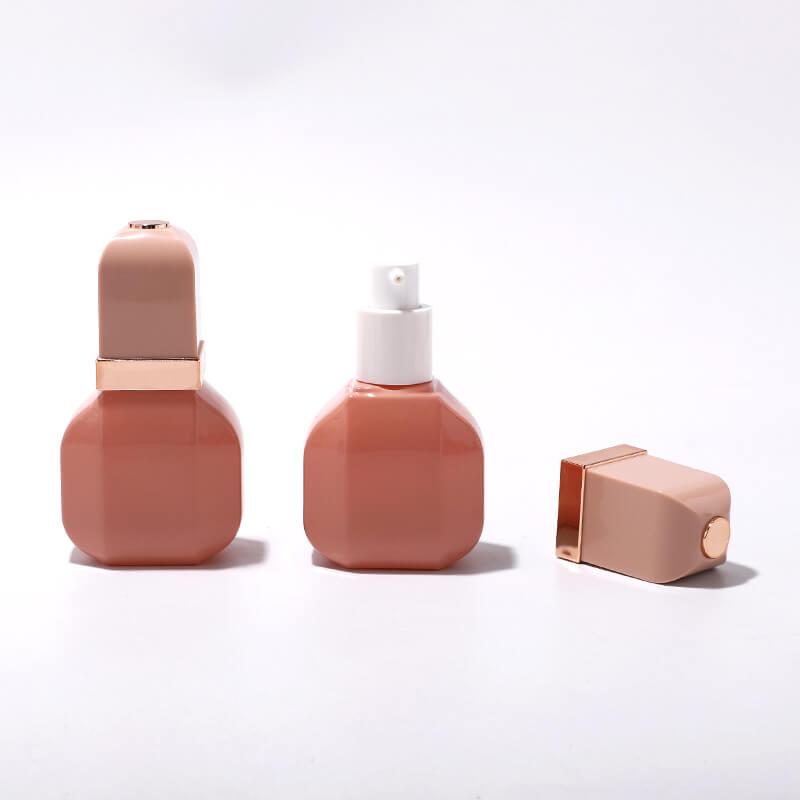 30ml square glass bottle with lotion pump