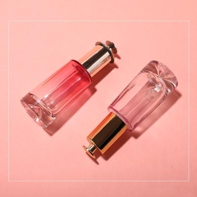 Professional airless cosmetics packaging pressing type serum bottle essential oil glass dropper bottle