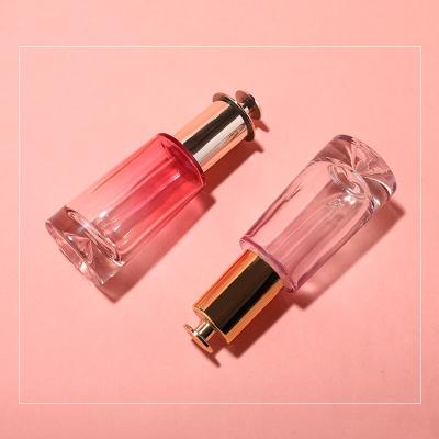 Professional airless cosmetics packaging pressing type serum bottle essential oil glass dropper bottle