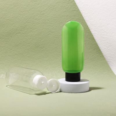 PE Squeeze Flap Tube Cosmetic Packaging Bottle Travel Set Facial Cleanser Body Wash Lotion Split Tubes