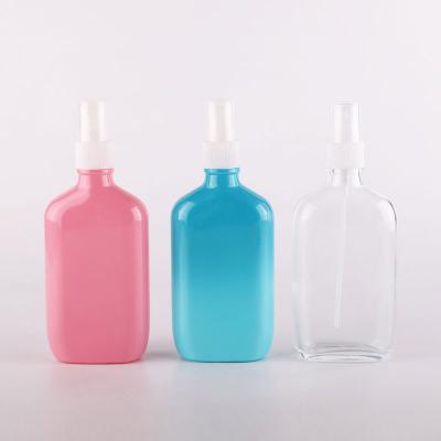 Flat square 100ml glass dropper bottle for essential oil packaging
