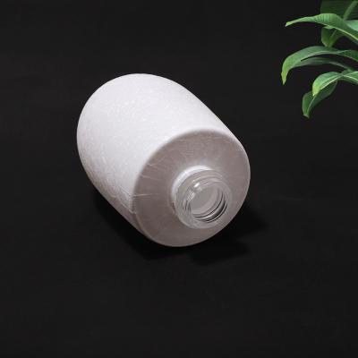 Egg shape design white glass dropper bottle