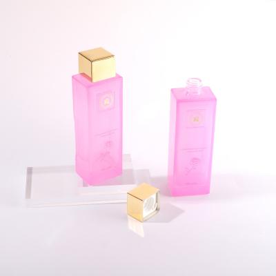 Luxury Square Toner Glass Bottle