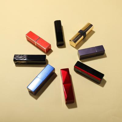 High quality double color joint square empty lipstick container