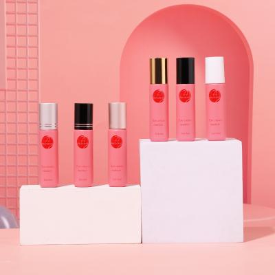 Wholesale Pink 8 ml Perfume Essential Oil Skincare Roll On Glass Bottles