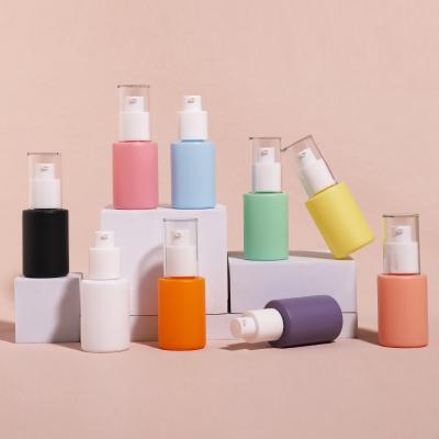 Hot Selling 30ml Empty Round Girlish Style Glass Serum Dropper Bottle