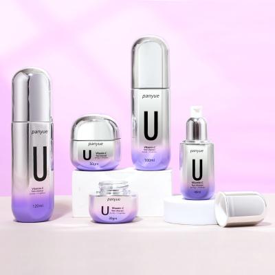 Luxury Chrome Gradient Violet Glass Set