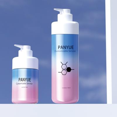 Pink Double-Layer Glass Lotion Bottle
