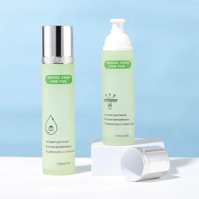 Cylinder shape pump head glass bottle