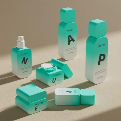 Flat Square Empty Cosmetic Bottle Set