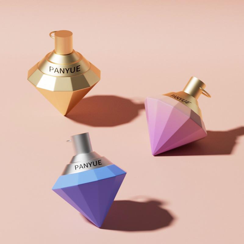 Diamond Shape Glass Perfume Bottle