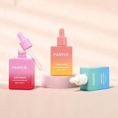 Gradient Square Dropper Glass Bottle