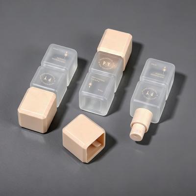 Double Square Foundation Glass Bottle