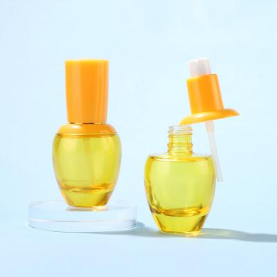 Yellow Essence Pump Glass Bottle