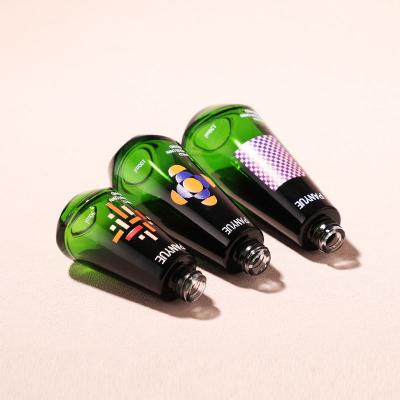 Green Gradient Glass Bottle Set