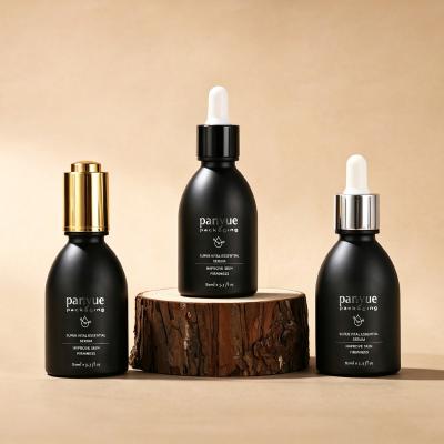 Matte Sliver Dropper Glass Bottle