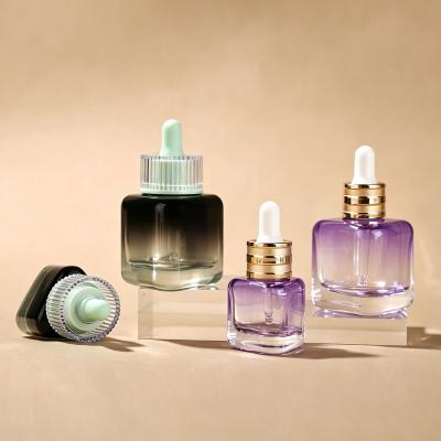 Triangular Dropper Glass Bottle