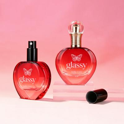 Red Gradient Heart Shape Bottle