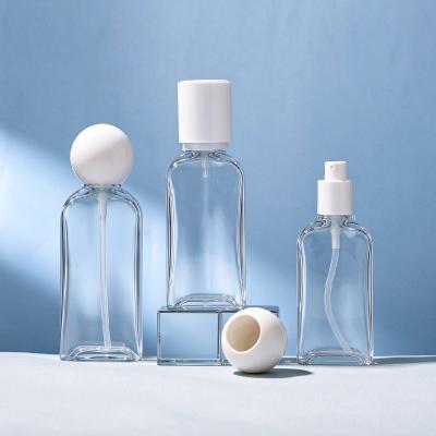 PETG Thick Wall Clear Cosmetic Bottle